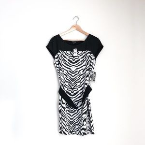 NWT Express zebra patterned dress